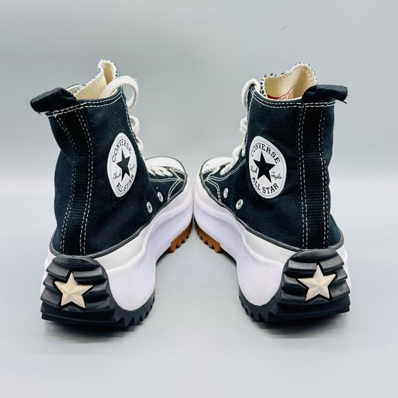 Converse Shoes Womens 7.5 Black Canvas Run Star Hike Hi Platform Lugged Sneakers - Picture 6 of 10